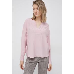 Bluza Sisley za žene, boja: ružičasta, glatka