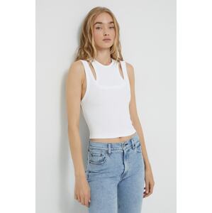 Top Abercrombie & Fitch za žene, boja: bijela