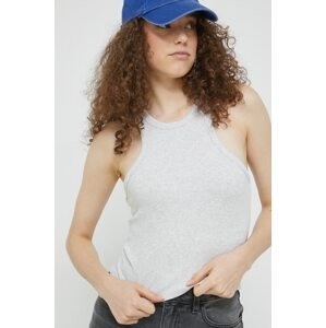 Top Abercrombie & Fitch za žene, boja: siva