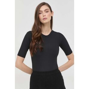 Bodi Spanx Suit Yourself Ribbed Short za žene, boja: crna