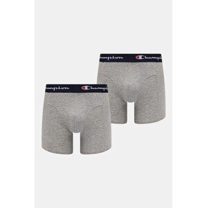 Bokserice Champion 2-pack za muškarce, boja: siva