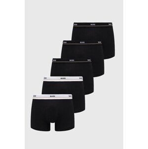 Bokserice BOSS 5 - Pack za muškarce, boja: crna, 50475275