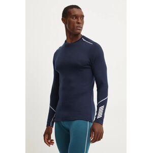 Vunena funkionalana majica dugih rukava Helly Hansen LIFA MERINO boja: tamno plava, 49364