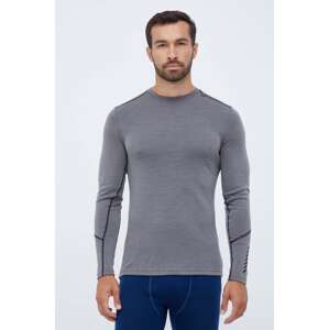 Vunena funkionalana majica dugih rukava Helly Hansen LIFA MERINO boja: siva, 49364