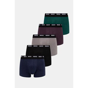 Bokserice HUGO 5-pack za muškarce, boja: siva, 50479944
