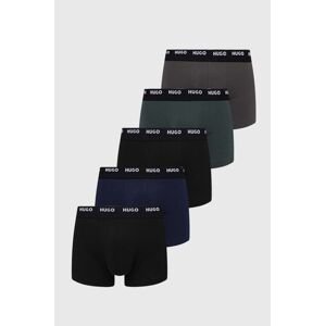 Bokserice HUGO 5-pack za muškarce, boja: siva, 50479944