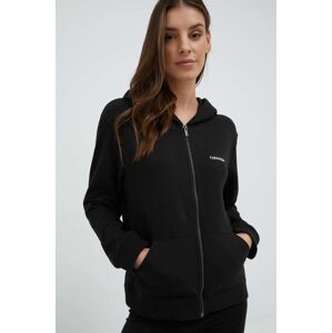 Dukserica Calvin Klein Underwear za žene, boja: crna, s kapuljačom, glatka, 000QS6869E