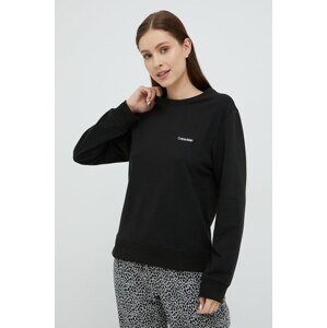 Homewear majica dugih rukava Calvin Klein Underwear boja: crna, 000QS6870E