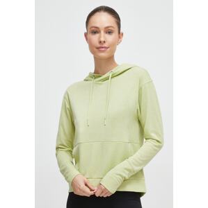 Sportska dukserica Helly Hansen Lifa Tech za žene, boja: zelena, s kapuljačom, bez uzorka