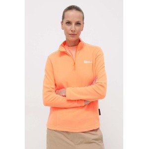 Sportska dukserica Jack Wolfskin Taunus boja: narančasta, bez uzorka, 1709532