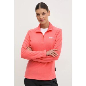 Sportska dukserica Jack Wolfskin Taunus boja: narančasta, bez uzorka, 1709532