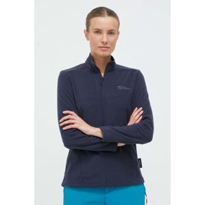 Sportska dukserica Jack Wolfskin Taunus boja: tamno plava, bez uzorka, 1709532