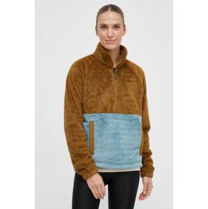 Sportska dukserica Marmot Homestead Fleece boja: smeđa, s uzorkom