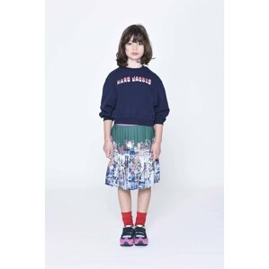Dječja pamučna dukserica Marc Jacobs boja: tamno plava, s tiskom