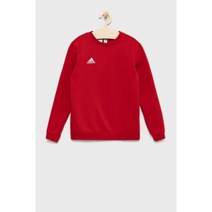 Dječja dukserica adidas Performance boja: crvena, glatka