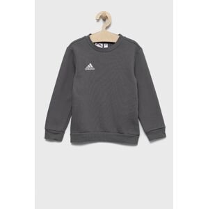 Dječja dukserica adidas boja: siva, glatka