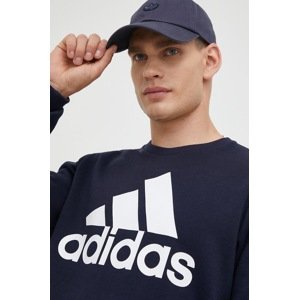 Dukserica adidas Performance za muškarce, boja: tamno plava, s tiskom