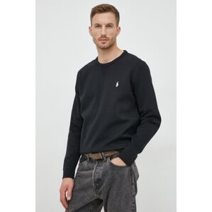 Dukserica Polo Ralph Lauren za muškarce, boja: crna, glatka