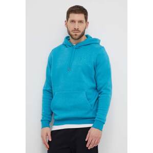 Dukserica Under Armour za muškarce, boja: tirkizna, s kapuljačom, tiskom, 1373880