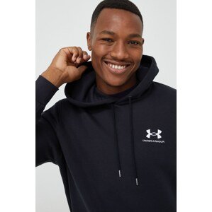Dukserica Under Armour za muškarce, boja: crna, s kapuljačom, aplikacijom, 1373880