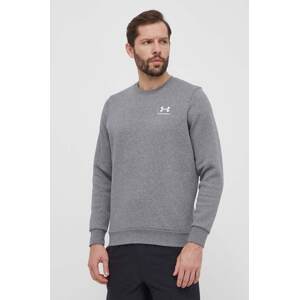 Dukserica Under Armour za muškarce, boja: siva, s aplikacijom, 1374250