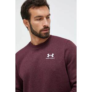 Dukserica Under Armour za muškarce, boja: bordo, s aplikacijom, 1374250