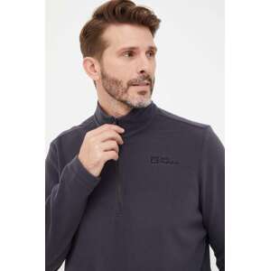 Sportska dukserica Jack Wolfskin Taunus boja: siva, bez uzorka, 1709522