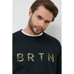 Dukserica Burton Crown za muškarce, boja: crna, s aplikacijom