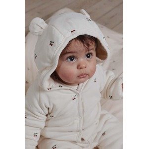 Pamučni kombinezon za bebe Konges Sløjd NEWBORN ONESIE WITH HOOD