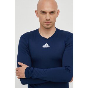 Majica dugih rukava za trening adidas Performance boja: tamno plava, jednobojni model