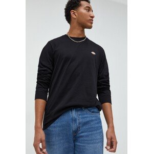 Pamučna majica dugih rukava Dickies boja: crna, s tiskom, DK0A4Y4RBLK1-BLACK
