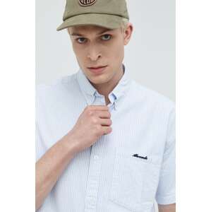 Košulja Abercrombie & Fitch za muškarce, boja: bijela, relaxed, o button-down ovratnikom