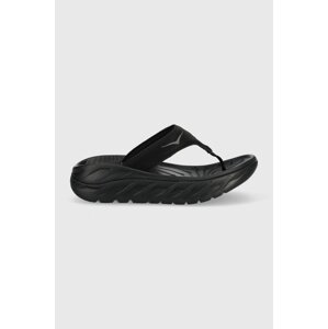 Japanke Hoka Ora Recovery Flip za žene, boja: crna, s platformom, 1117910-BDGGR