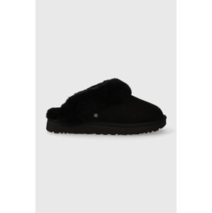 Kućne papuče od brušene kože UGG Classic Slipper II boja: crna, 1130876.BLK-BLK