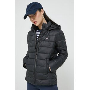 Jakna Tommy Jeans za žene, boja: crna, za zimu, DW0DW13741