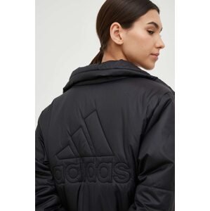 Jakna adidas za žene, boja: crna, prijelazno razdoblje, HG8757
