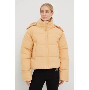 Jakna Rip Curl za žene, boja: bež, za zimu, oversize