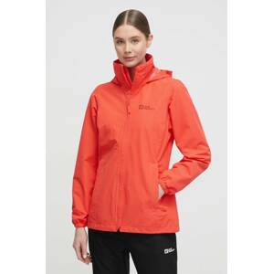 Outdoor jakna Jack Wolfskin Stormy Point boja: crvena