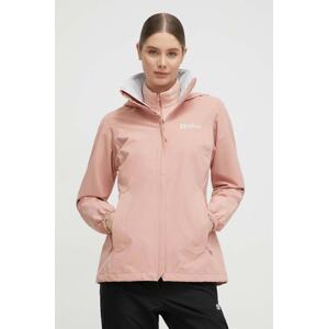Outdoor jakna Jack Wolfskin Stormy Point boja: ružičasta