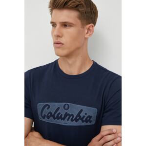 Sportska jakna Columbia Out-shield Hybrid boja: tamno plava
