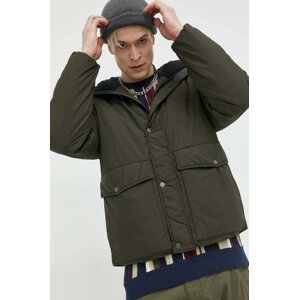 Jakna Abercrombie & Fitch za muškarce, boja: zelena, za zimu, oversize