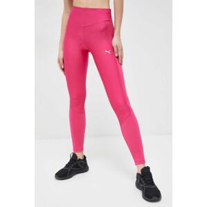 Tajice za trening Puma Fit Eversculpt za žene, boja: ružičasta, glatki materijal