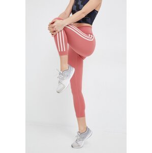 Tajice za trening adidas Performance Optime Trainicons za žene, boja: ružičasta, s tiskom
