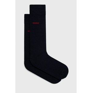 Čarape HUGO (2-pack) za muškarce, boja: tamno plava, 50468099
