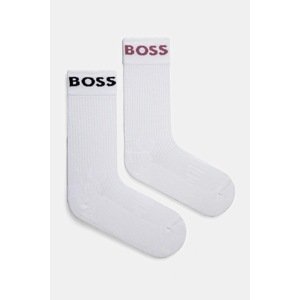 Čarape BOSS 2-pack za muškarce, boja: bijela