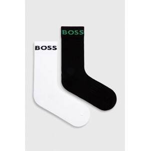 Čarape BOSS 2-pack za muškarce, boja: crna, 50467707