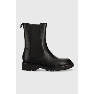 Kožne gležnjače Vagabond Shoemakers Kenova za žene, boja: crna, ravna potpetica
