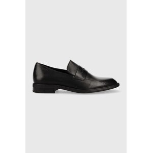 Kožne mokasinke Vagabond Shoemakers Frances 2.0 za žene, boja: crna, ravna potpetica