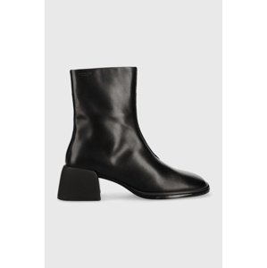 Kožne gležnjače Vagabond Shoemakers Ansie za žene, boja: crna, s debelom potpeticom