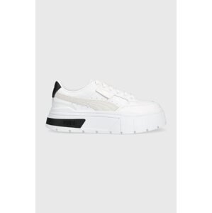 Kožne tenisice Puma Mayze Stack Wns boja: bijela, 384363